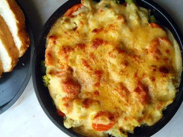 Creamy Garlic Baby Marrow Bake
