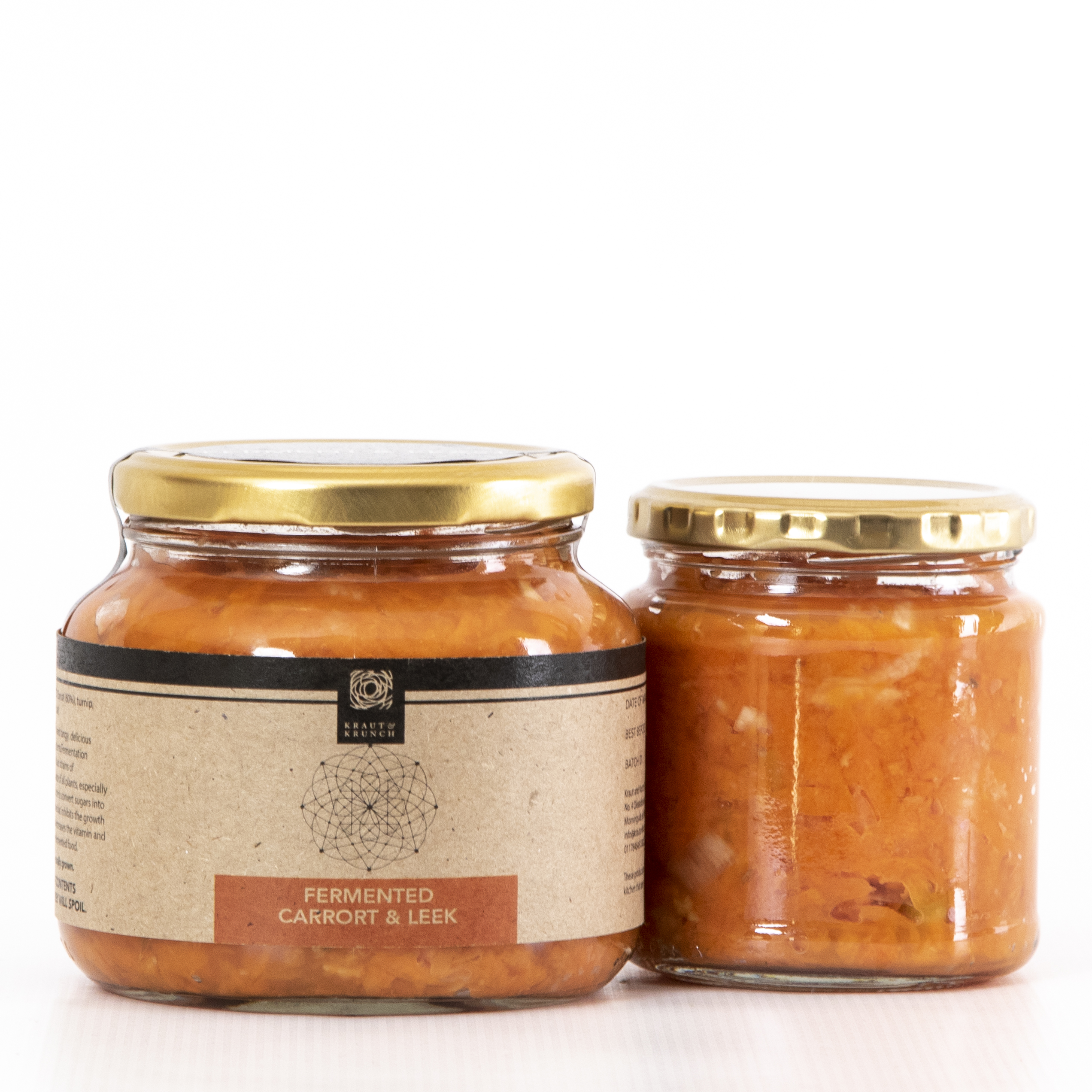 Fermented-carrot and leek